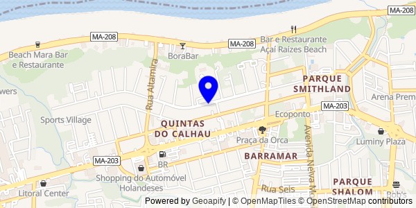 Mapa de Presidente Juscelino - Fisioterapeutas