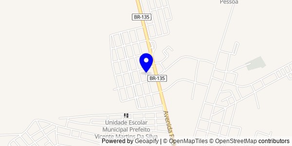 Mapa de Presidente Sarney - Nutricionistas