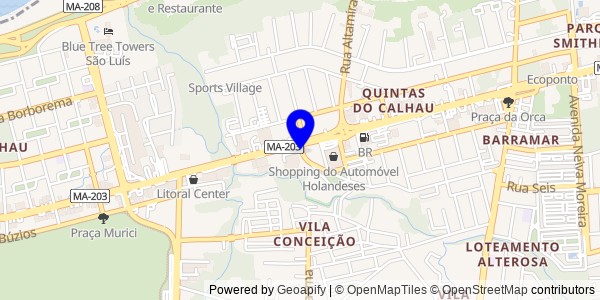 Mapa de São Bento - Fisioterapeutas