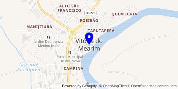Mapa de Vitória do Mearim - Fisioterapeutas