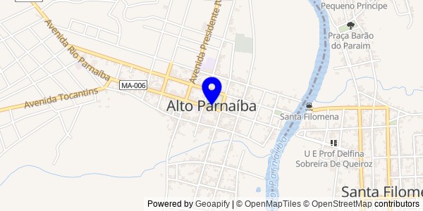 Mapa de Alto Parnaíba - Nutricionistas