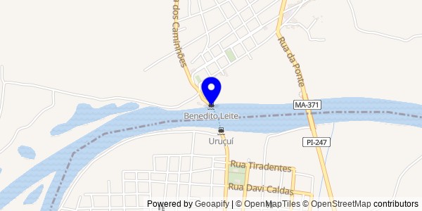 Mapa de Benedito Leite - Fisioterapeutas