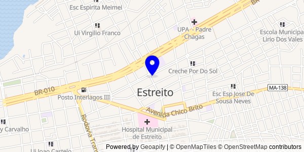 Mapa de Estreito - Nutricionistas