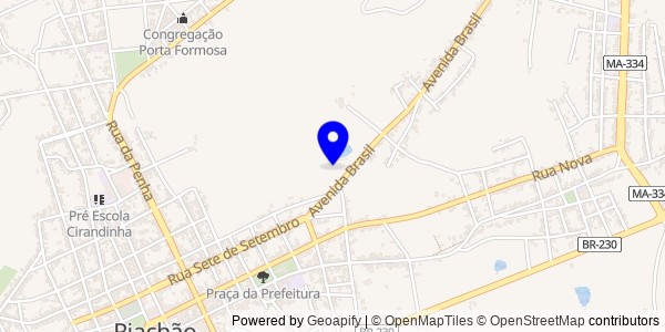 Mapa de Riachão - Nutricionistas