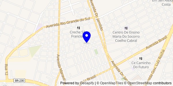 Mapa de São Félix de Balsas - Fisioterapeutas