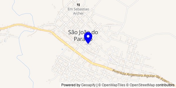 Mapa de São João do Paraíso - Nutricionistas