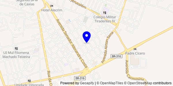 Mapa de Pedreiras - Fisioterapeutas