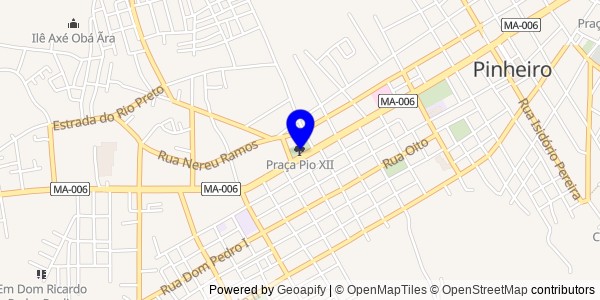 Mapa de Pio XII - Fisioterapeutas