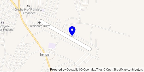 Mapa de Presidente Dutra - Nutricionistas