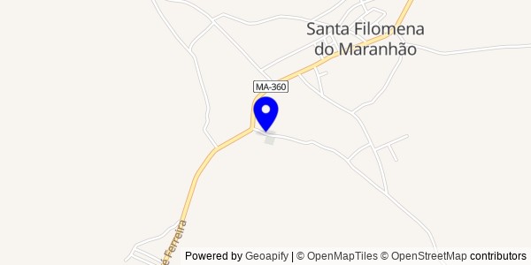 Mapa de Santa Filomena do Maranhão - Nutricionistas