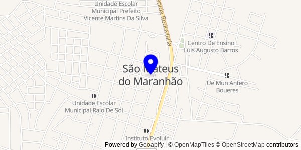 Mapa de São Mateus do Maranhão - Fisioterapeutas