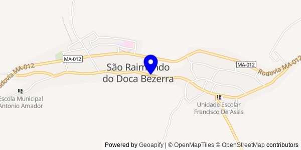 Mapa de São Raimundo do Doca Bezerra - Fisioterapeutas