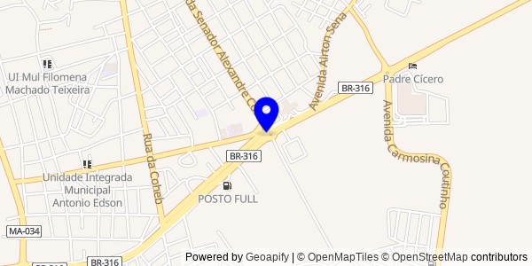 Mapa de Senador Alexandre Costa - Fisioterapeutas