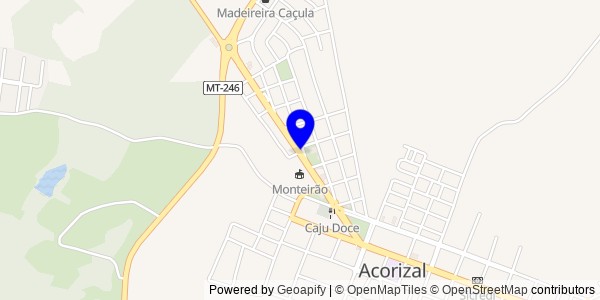 Mapa de Acorizal - Fisioterapeutas