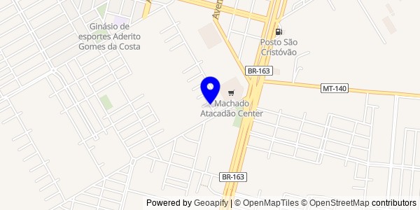 Mapa de Água Boa - Fisioterapeutas