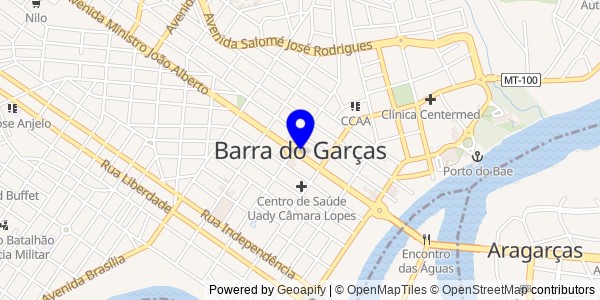 Mapa de Barra do Garças - Fisioterapeutas