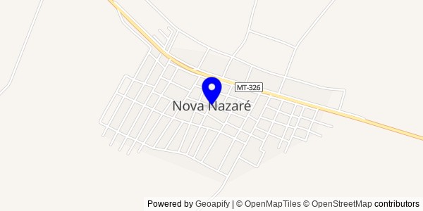 Mapa de Nova Nazaré - Fisioterapeutas