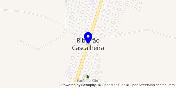 Mapa de Ribeirão Cascalheira - Nutricionistas
