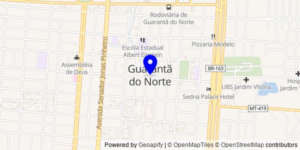 Mapa de Guarantã do Norte - Fisioterapeutas