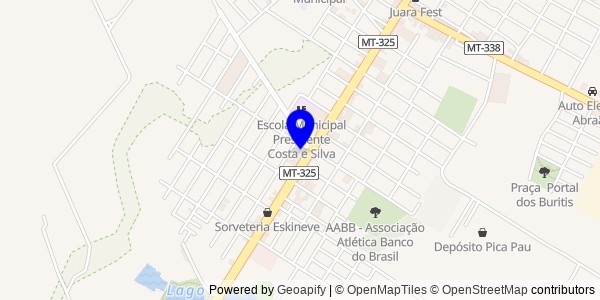 Mapa de Juara - Fisioterapeutas