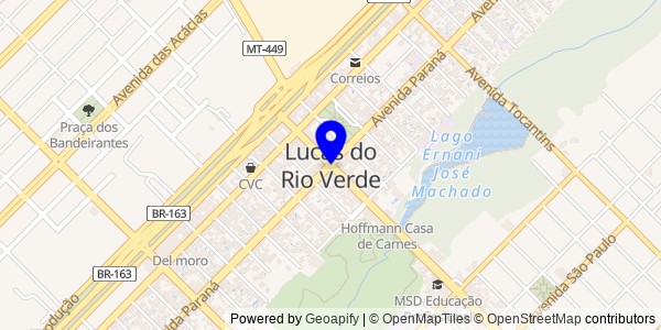 Mapa de Lucas do Rio Verde - Nutricionistas