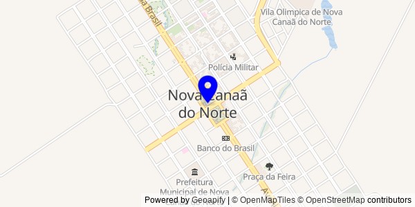Mapa de Nova Canaã do Norte - Fisioterapeutas