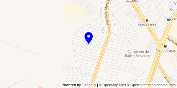 Mapa de Paranatinga - Fisioterapeutas