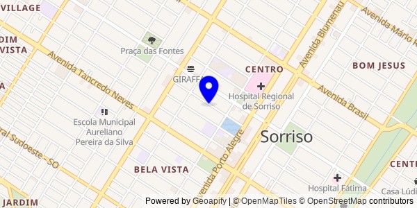 Mapa de Sinop - Fisioterapeutas