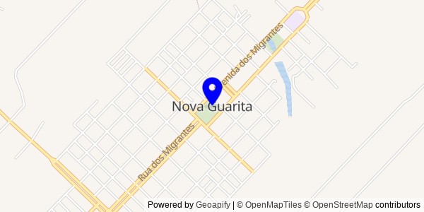 Mapa de Nova Guarita - Nutricionistas