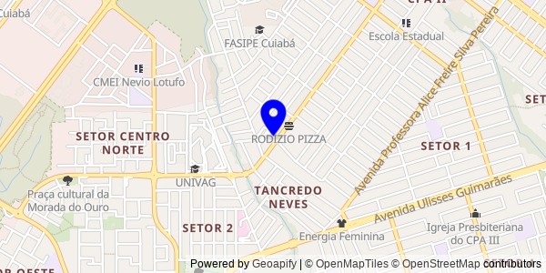 Mapa de Guiratinga - Fisioterapeutas