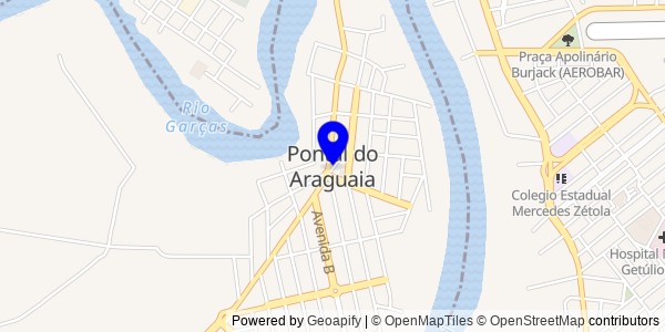 Mapa de Pontal do Araguaia - Fisioterapeutas