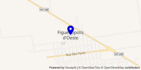 Mapa de Figueirópolis D'Oeste - Nutricionistas