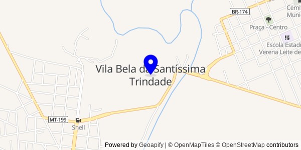Mapa de Vila Bela da Santíssima Trindade - Fisioterapeutas