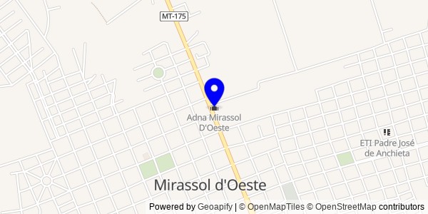 Mapa de Mirassol d'Oeste - Fisioterapeutas