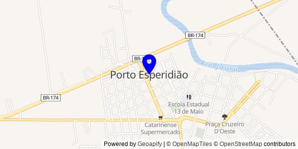 Mapa de Porto Esperidião - Fisioterapeutas