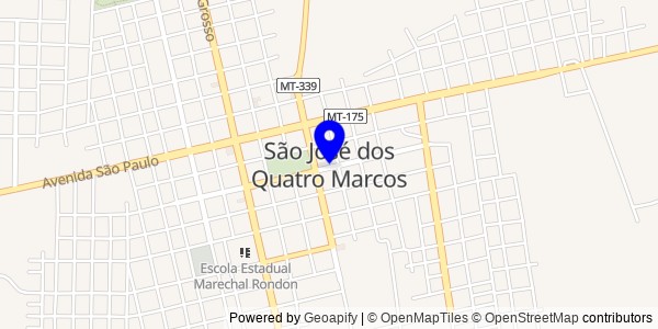 Mapa de São José dos Quatro Marcos - Nutricionistas