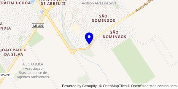 Mapa de Brasilândia - Fisioterapeutas