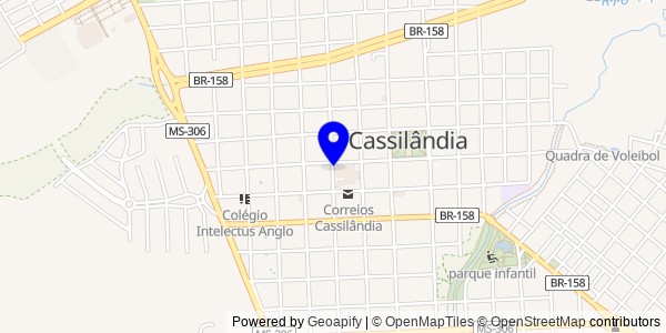Mapa de Cassilândia - Nutricionistas