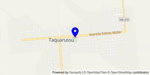 Mapa de Taquarussu - Fisioterapeutas