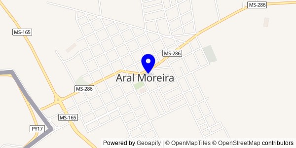 Mapa de Aral Moreira - Fisioterapeutas