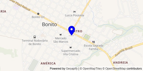 Mapa de Bonito - Fisioterapeutas