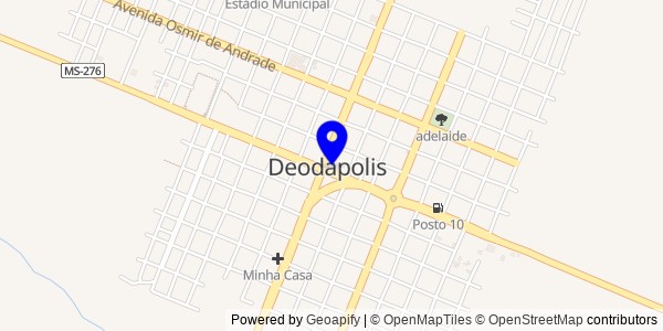 Mapa de Deodápolis - Nutricionistas
