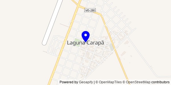 Mapa de Laguna Carapã - Nutricionistas