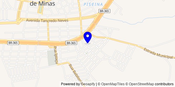 Mapa de Araguari - Fisioterapeutas