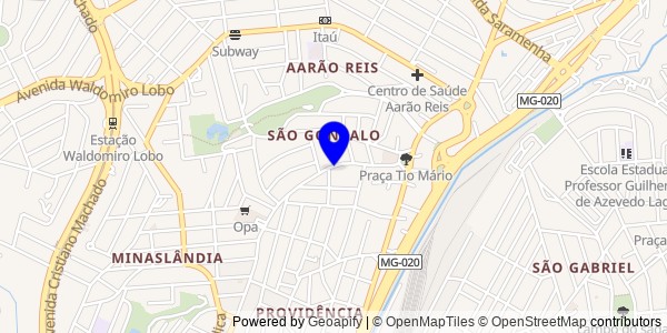 Mapa de Oliveira Fortes - Nutricionistas