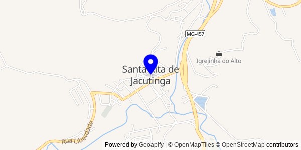 Mapa de Santa Rita de Jacutinga - Fisioterapeutas