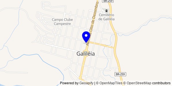 Mapa de Galiléia - Fisioterapeutas