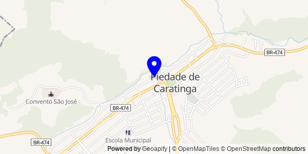 Mapa de Piedade de Caratinga - Nutricionistas