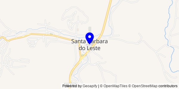 Mapa de Santa Bárbara do Leste - Nutricionistas