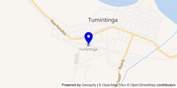 Mapa de Tumiritinga - Nutricionistas